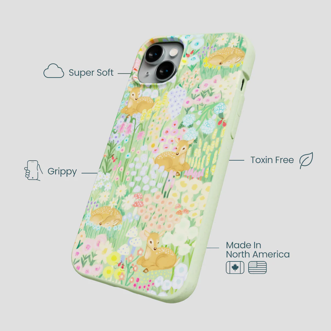 Sage Green Deer Dreams iPhone 15 Plus Case - Image 4