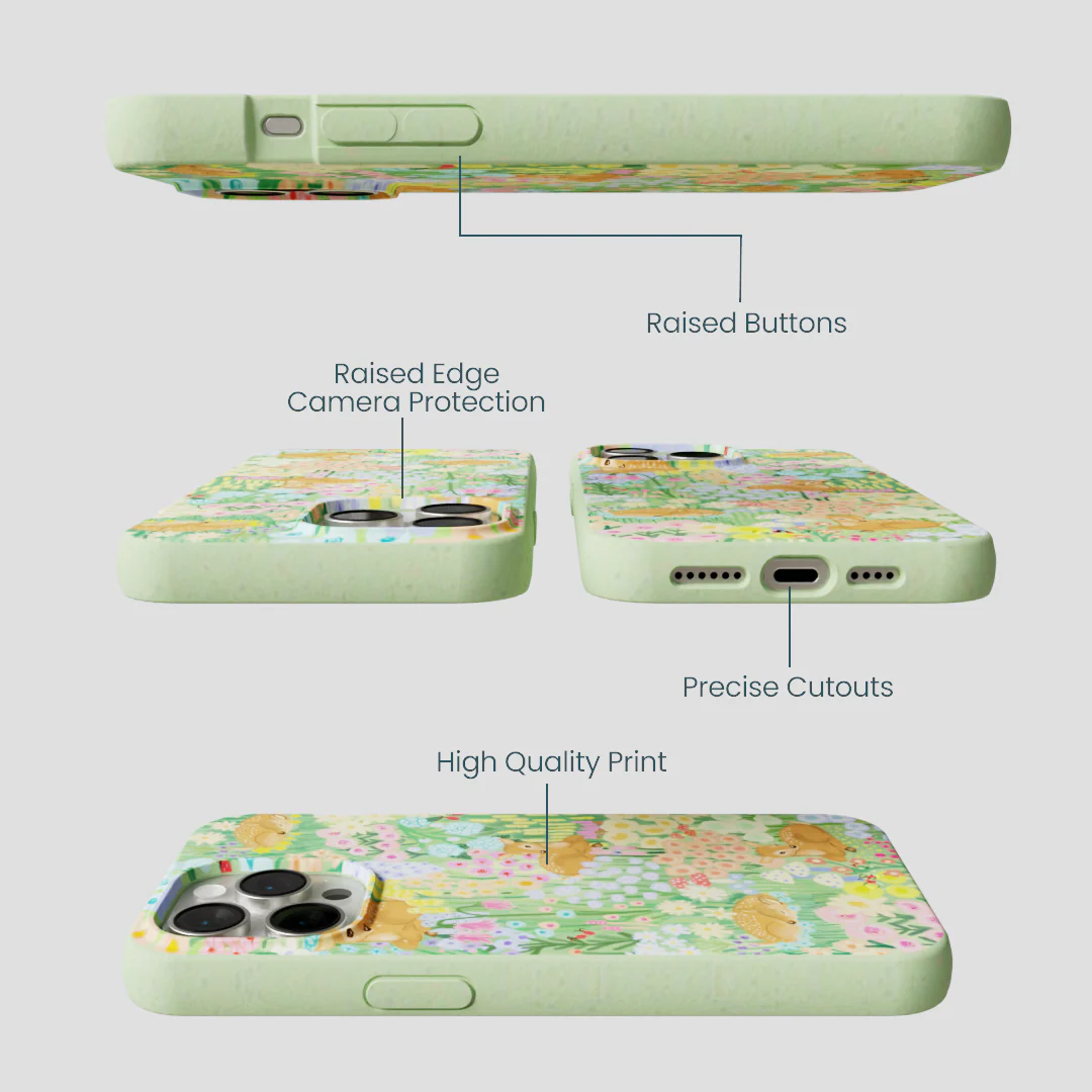Sage Green Deer Dreams iPhone 15 Pro Max Case - Image 3