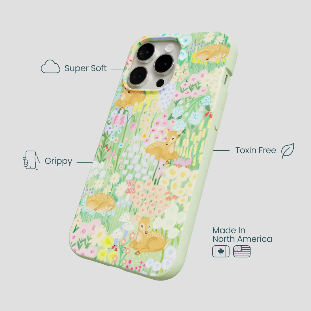 Sage Green Deer Dreams iPhone 15 Pro Max Case - Image 4