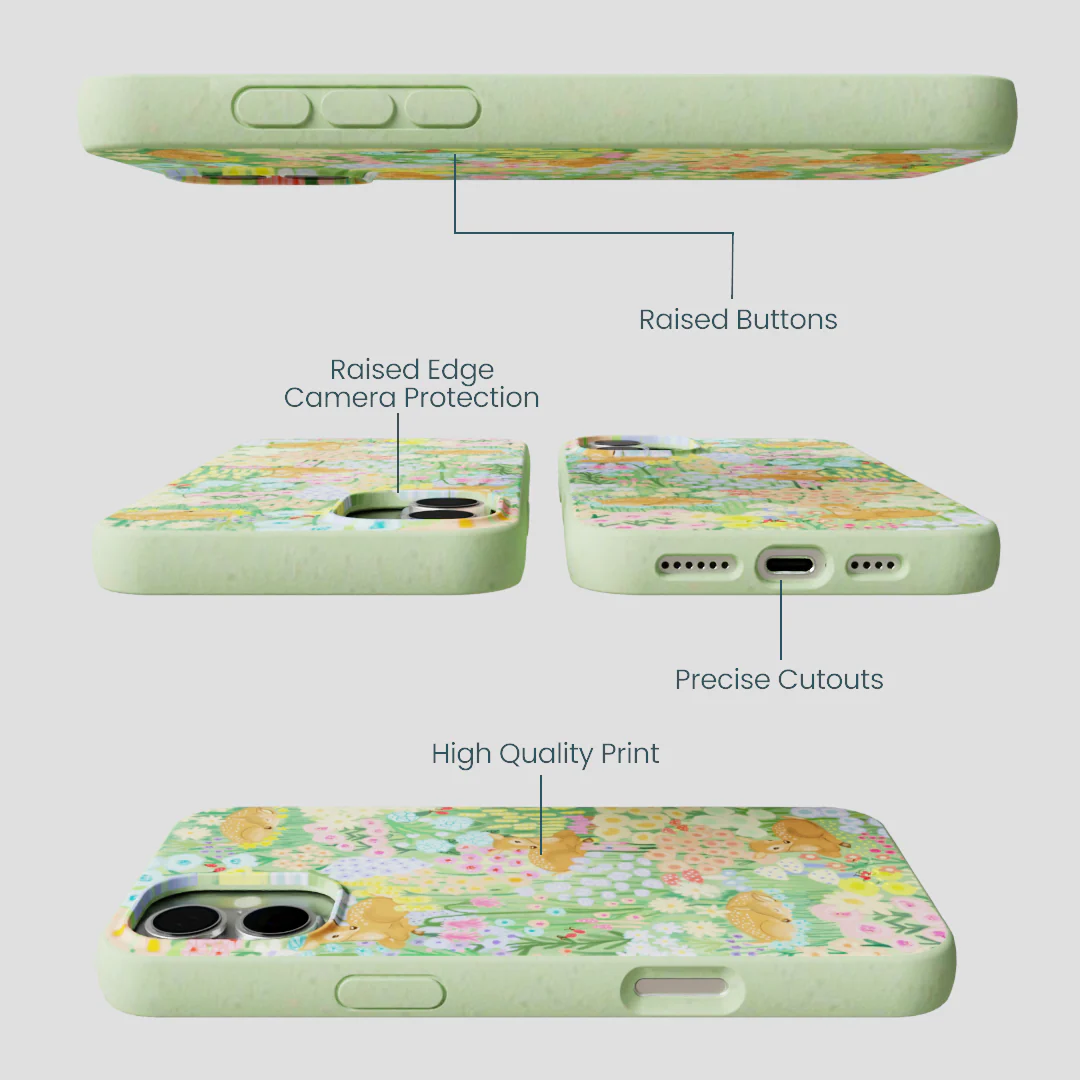 Sage Green Deer Dreams iPhone 16 Plus Case - Image 3