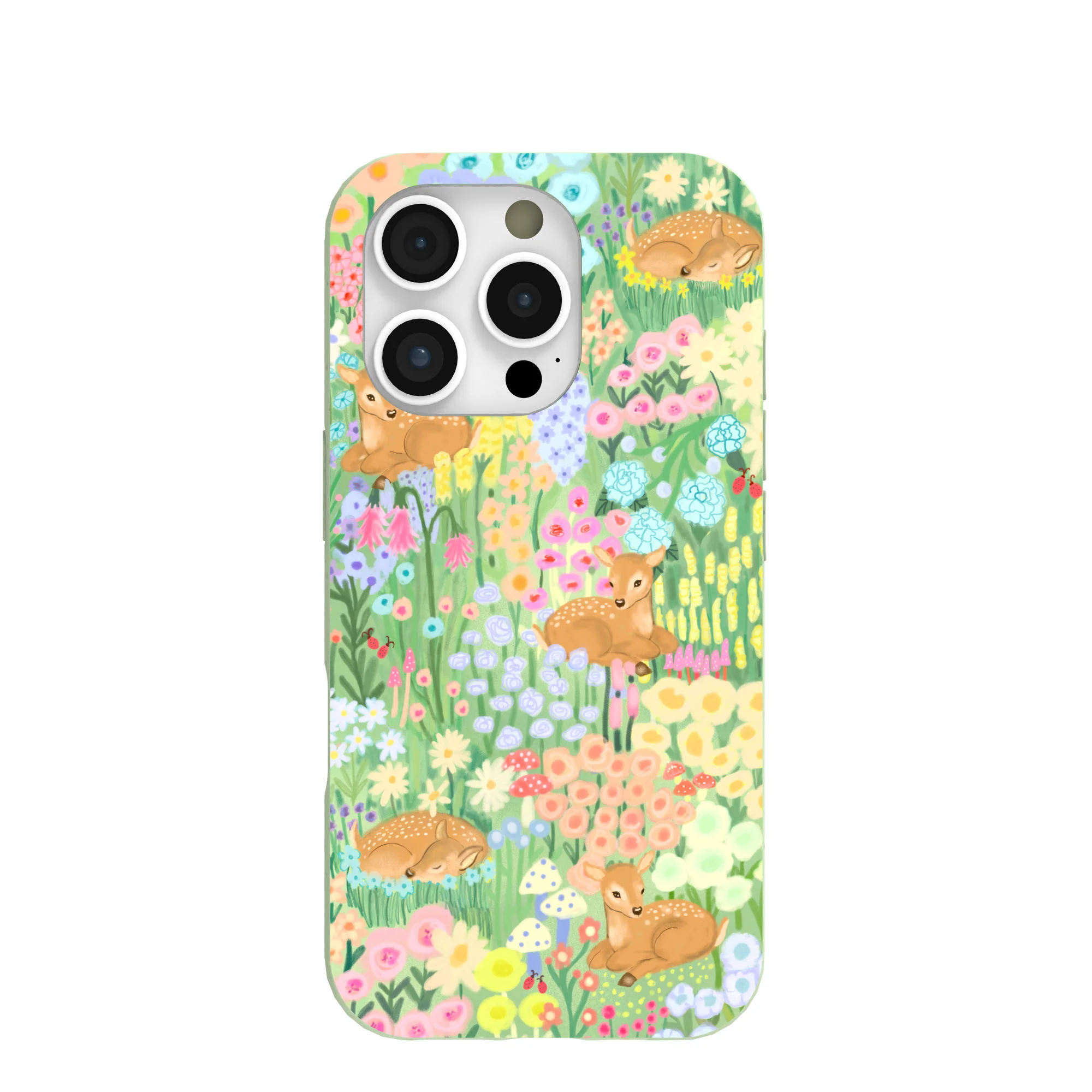 Sage Green Deer Dreams iPhone 16 Pro Case
