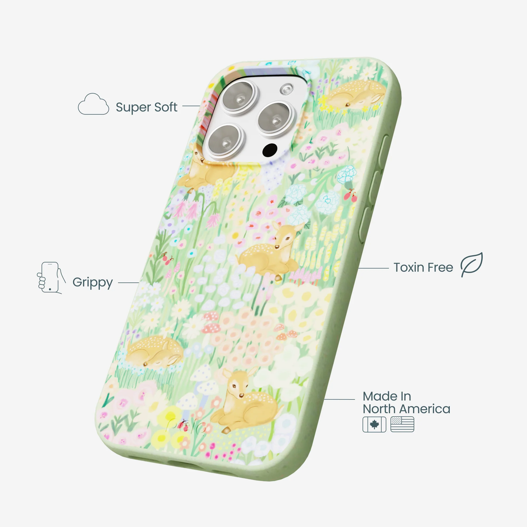 Sage Green Deer Dreams iPhone 16 Pro Max Case - Image 4