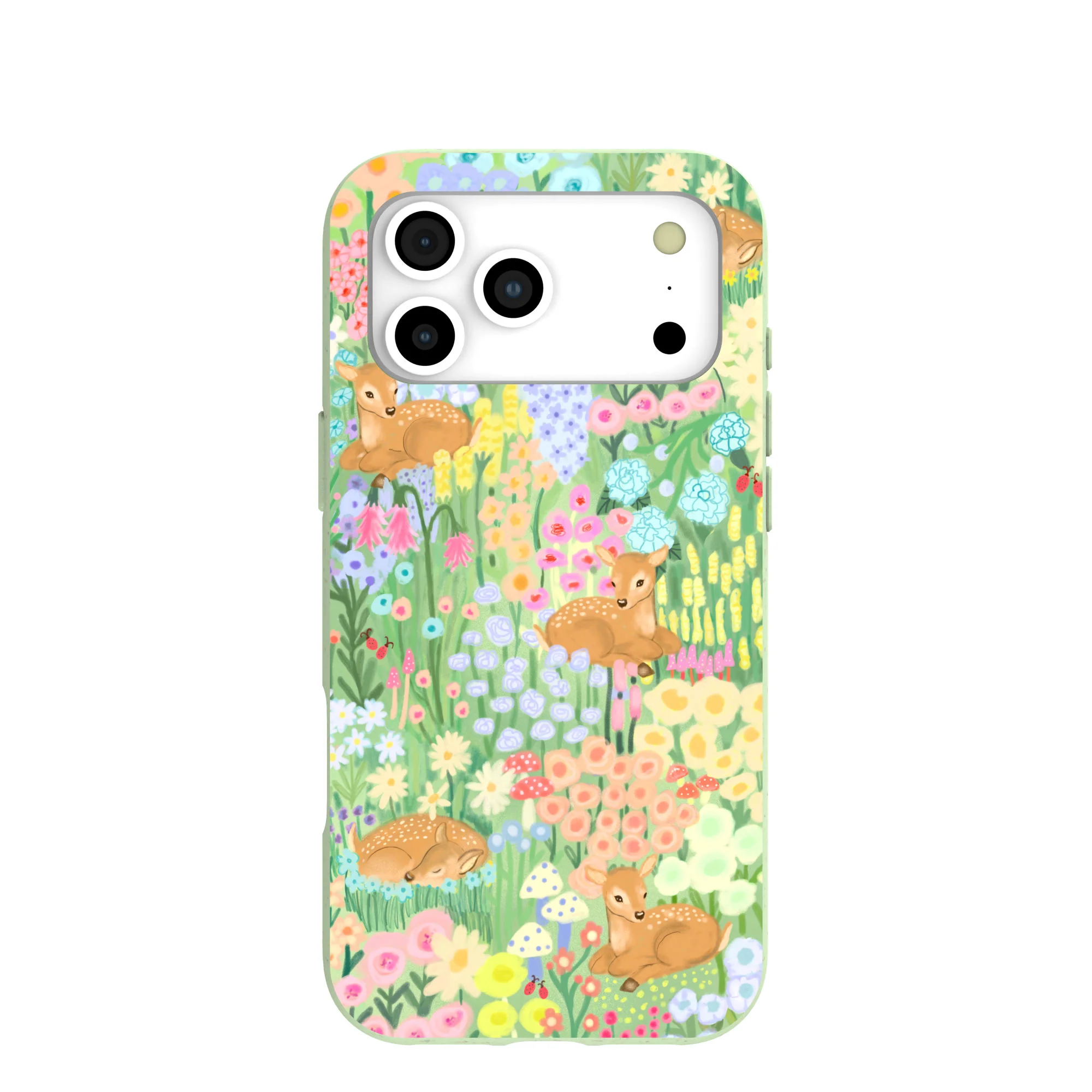 Sage Green Deer Dreams iPhone 17 Pro Max Case