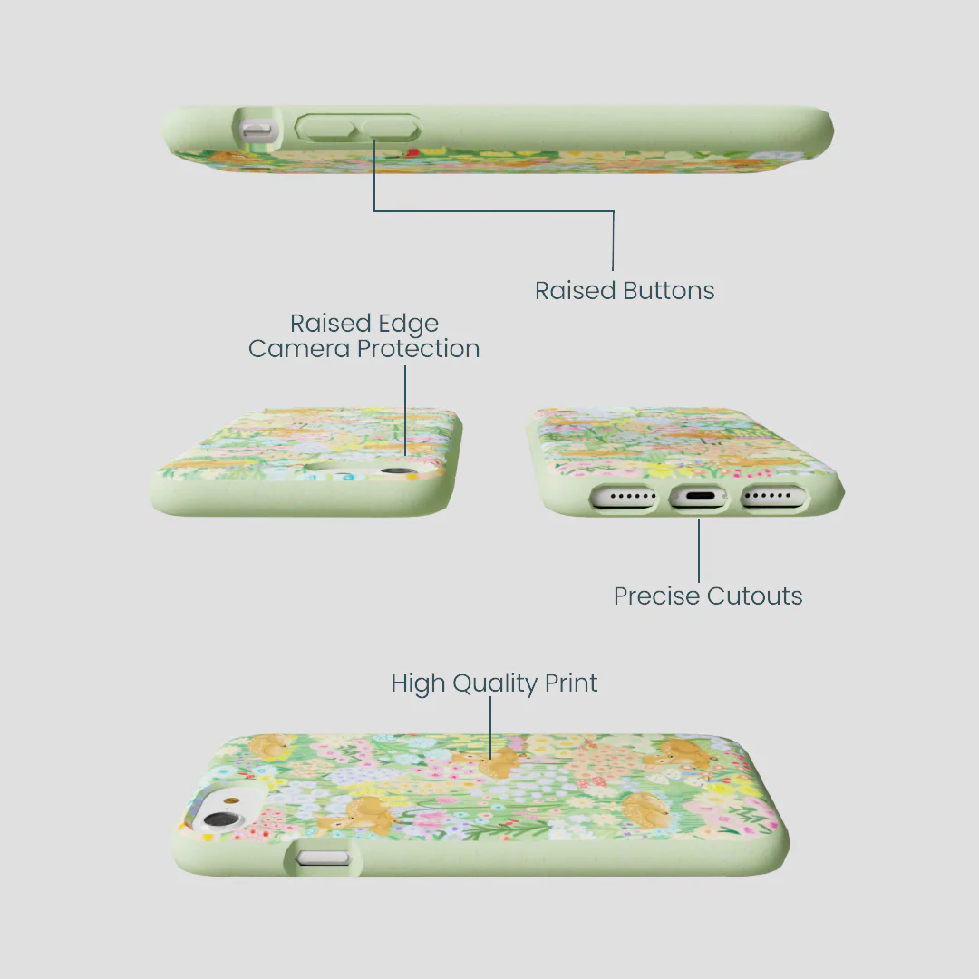 Sage Green Deer Dreams iPhone 6/6s/7/8/SE Case - Image 3