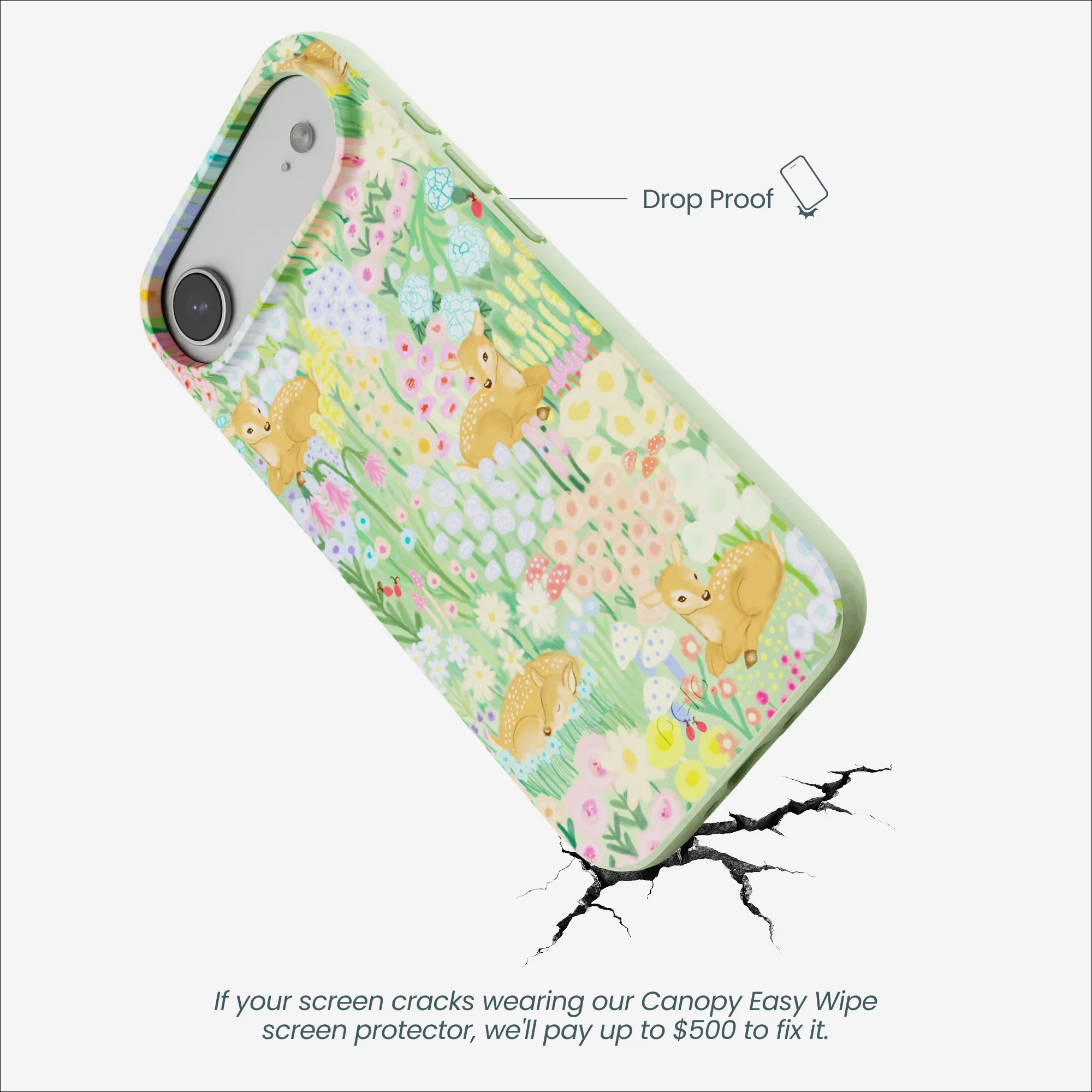 Sage Green Deer Dreams iPhone Air Case - Image 5