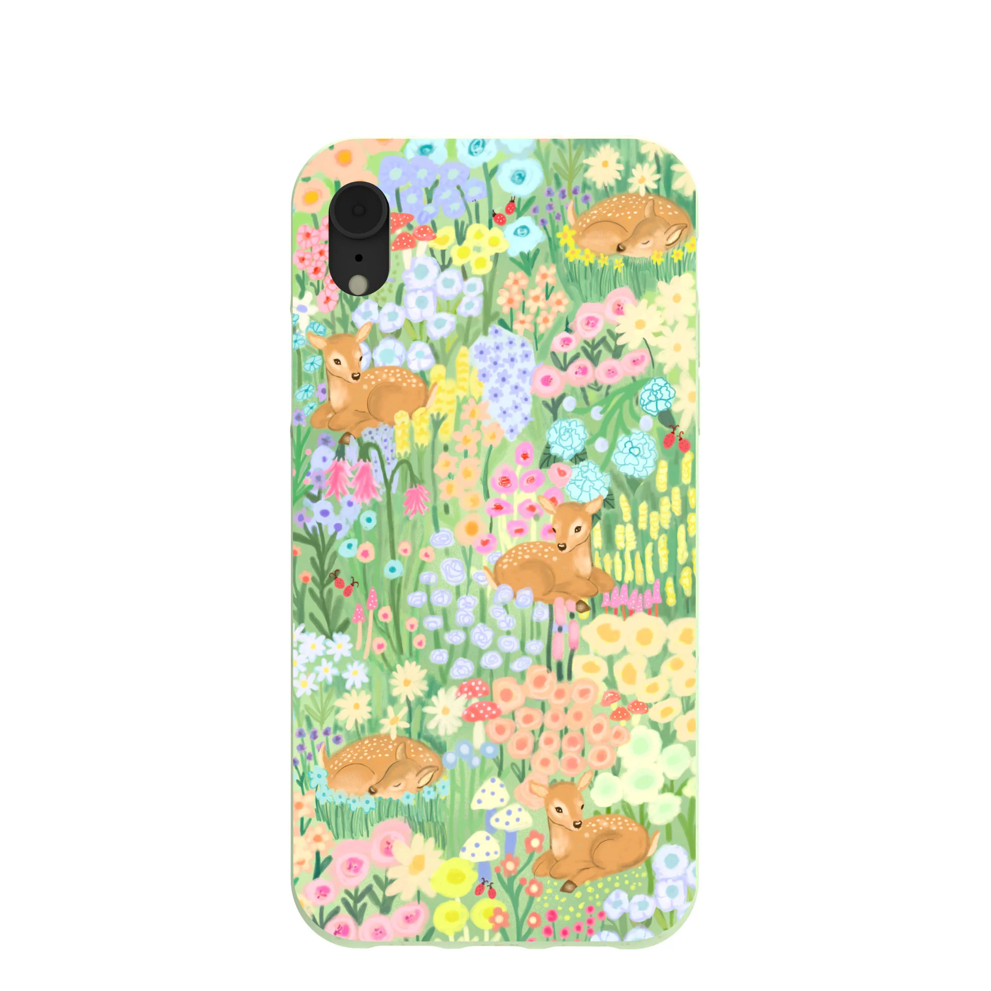 Sage Green Deer Dreams iPhone XR Case