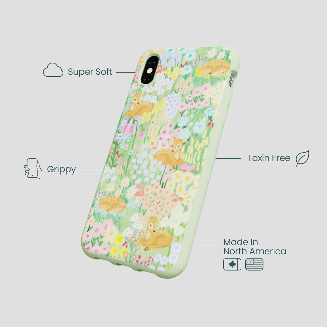 Sage Green Deer Dreams iPhone XR Case - Image 4