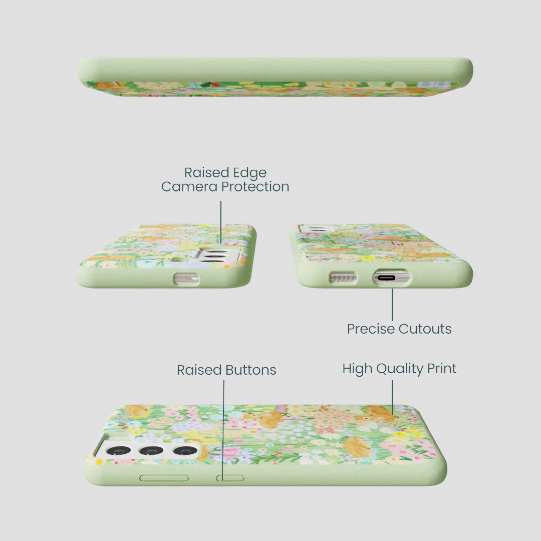 Sage Green Deer Dreams Samsung Galaxy S22 Case - Image 3
