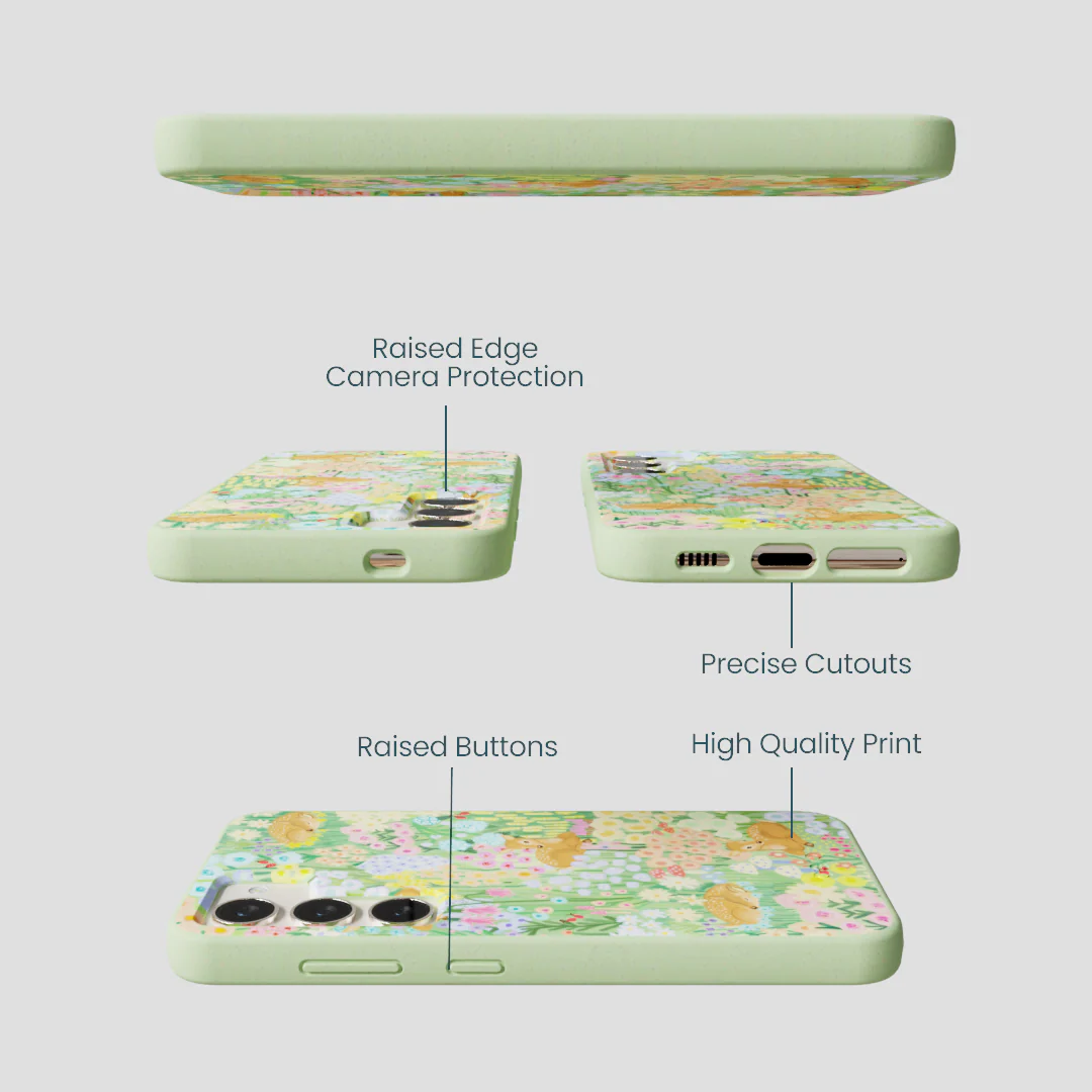 Sage Green Deer Dreams Samsung Galaxy S23 Case - Image 3