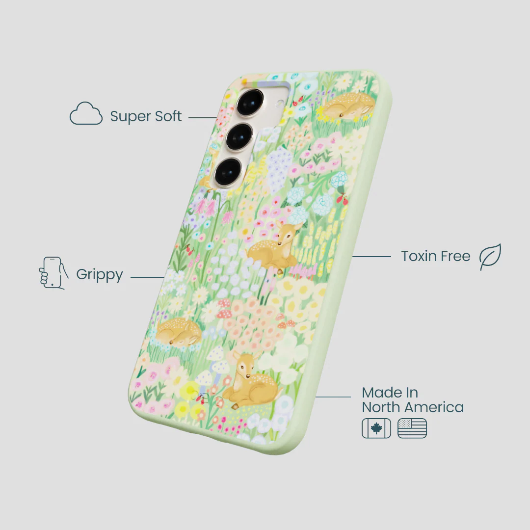 Sage Green Deer Dreams Samsung Galaxy S23 Case - Image 4