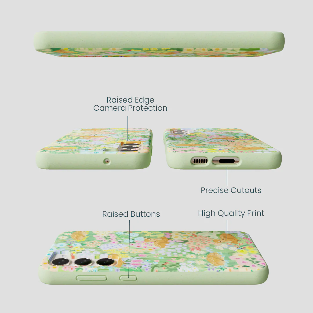 Sage Green Deer Dreams Samsung Galaxy S23+(Plus) Case - Image 3