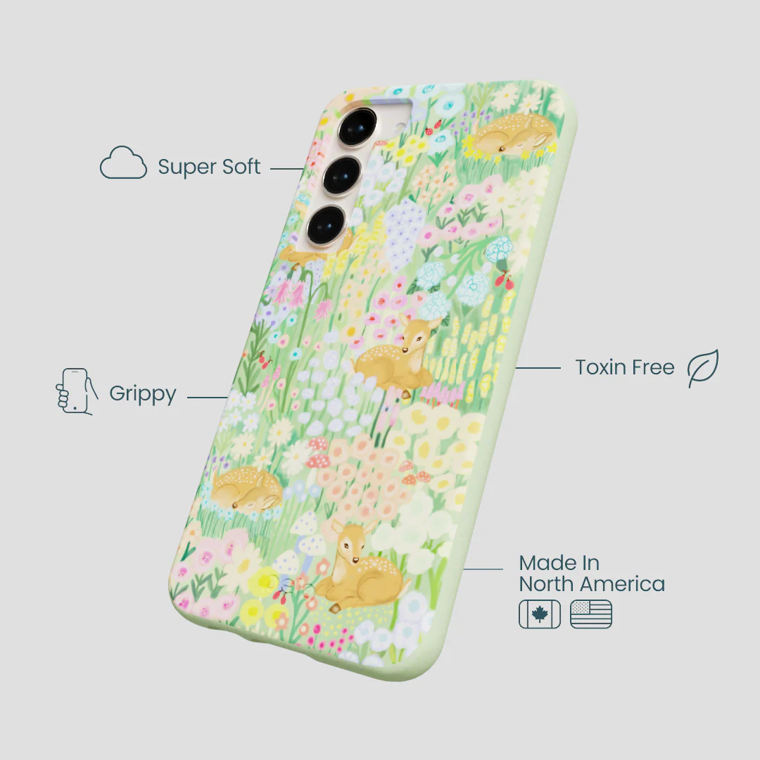 Sage Green Deer Dreams Samsung Galaxy S23+(Plus) Case - Image 4