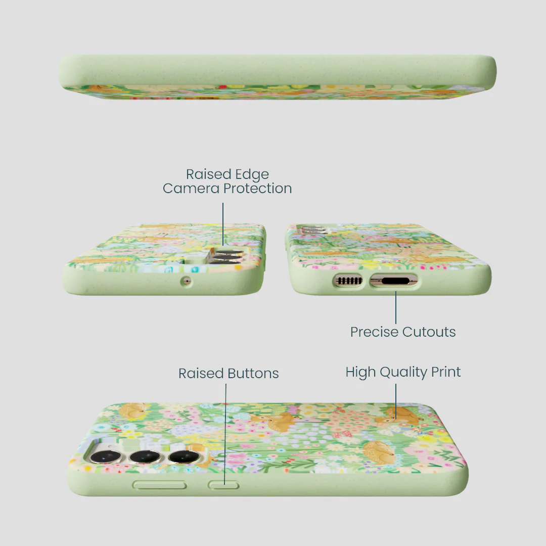 Sage Green Deer Dreams Samsung Galaxy S24+(Plus) Case - Image 3