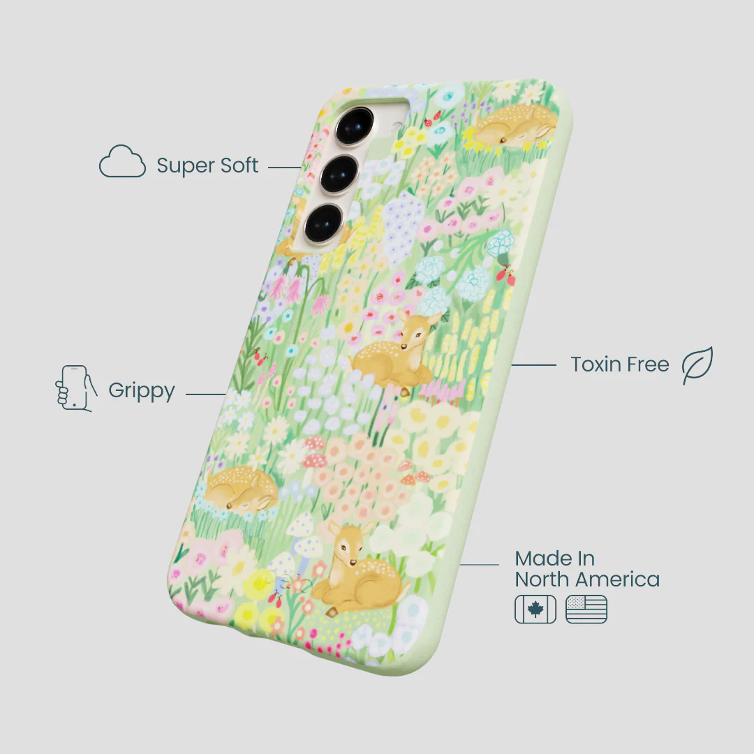 Sage Green Deer Dreams Samsung Galaxy S24+(Plus) Case - Image 4