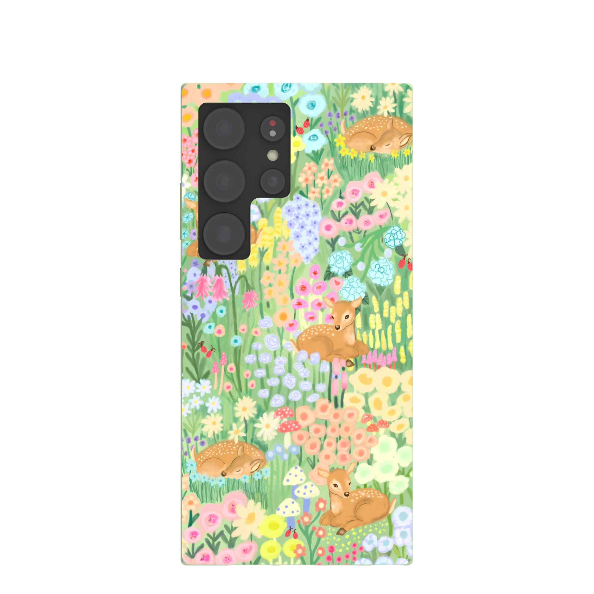 Sage Green Deer Dreams Samsung Galaxy S24 Ultra Case