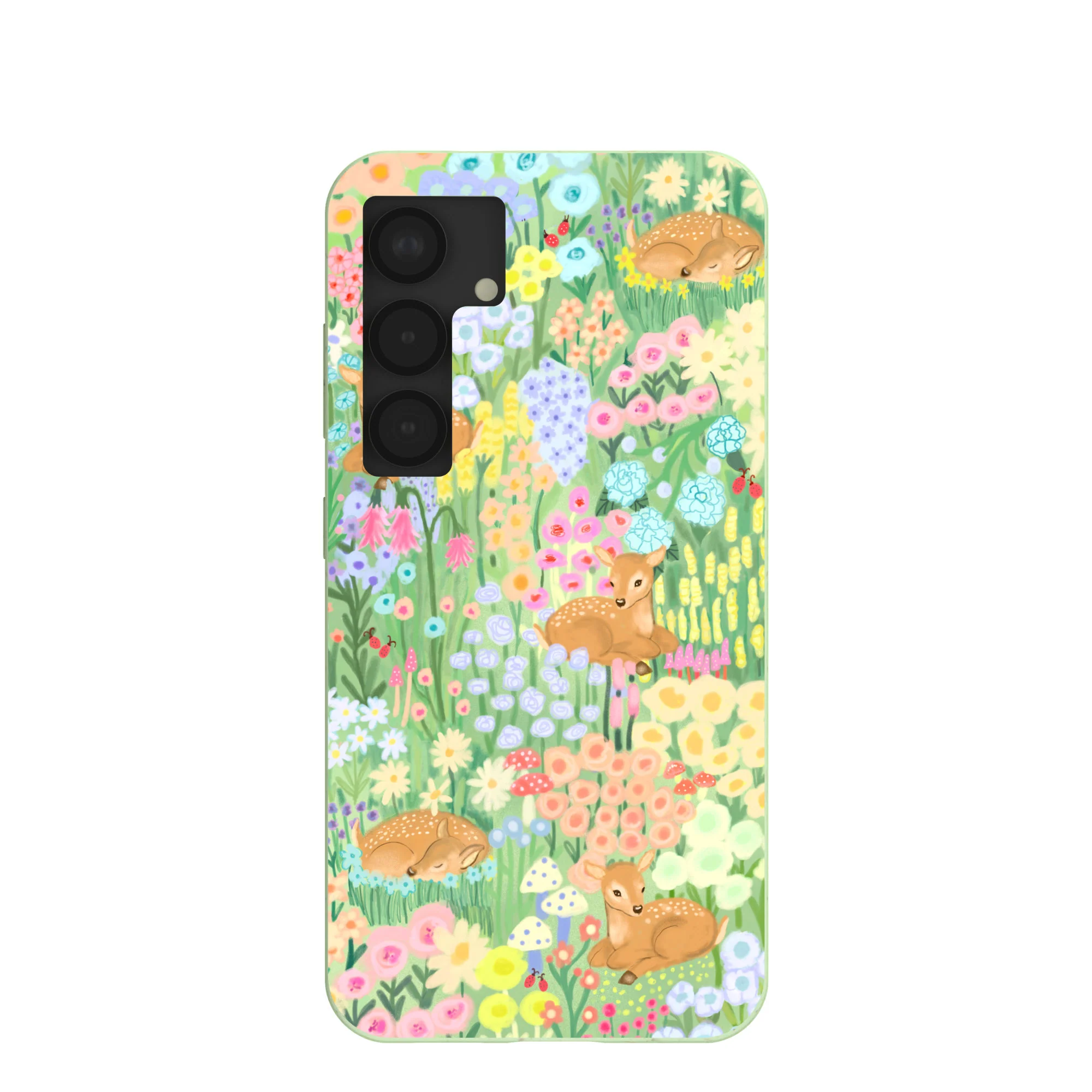 Sage Green Deer Dreams Samsung Galaxy S25 Case
