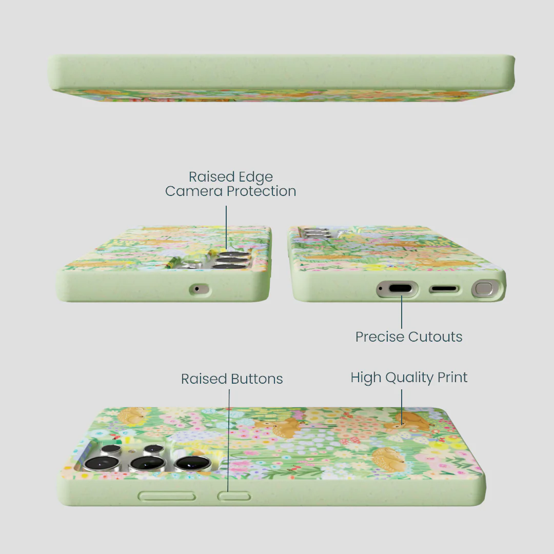 Sage Green Deer Dreams Samsung Galaxy S25 Ultra Case - Image 3