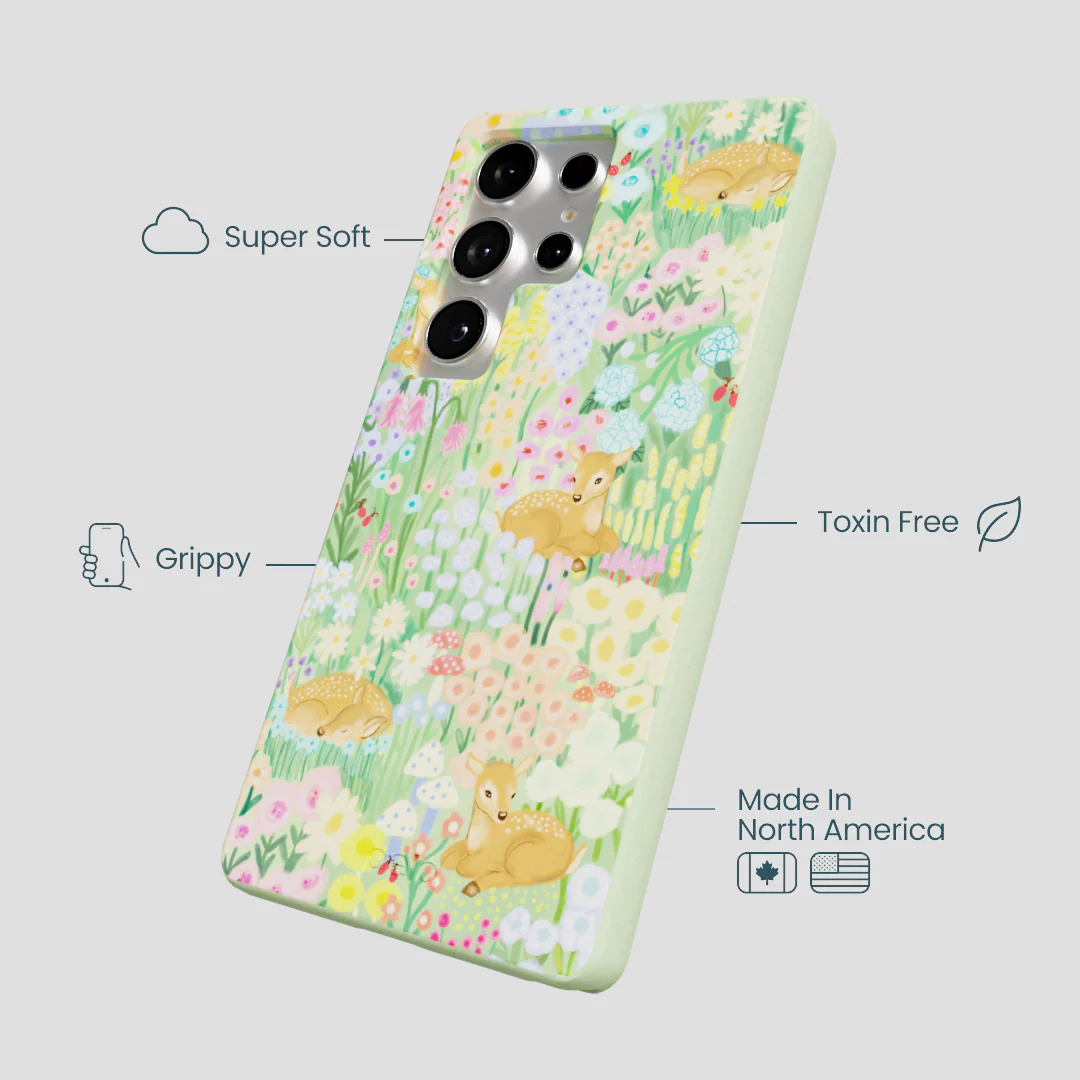 Sage Green Deer Dreams Samsung Galaxy S25 Ultra Case - Image 4