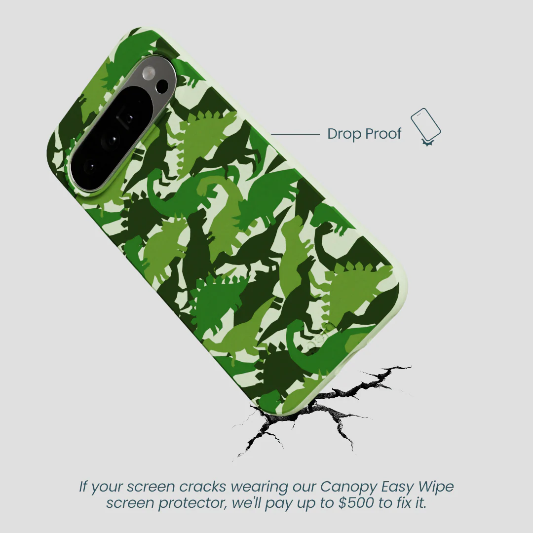 Sage Green Dino Camo Google Pixel 10 Pro XL Case - Image 4