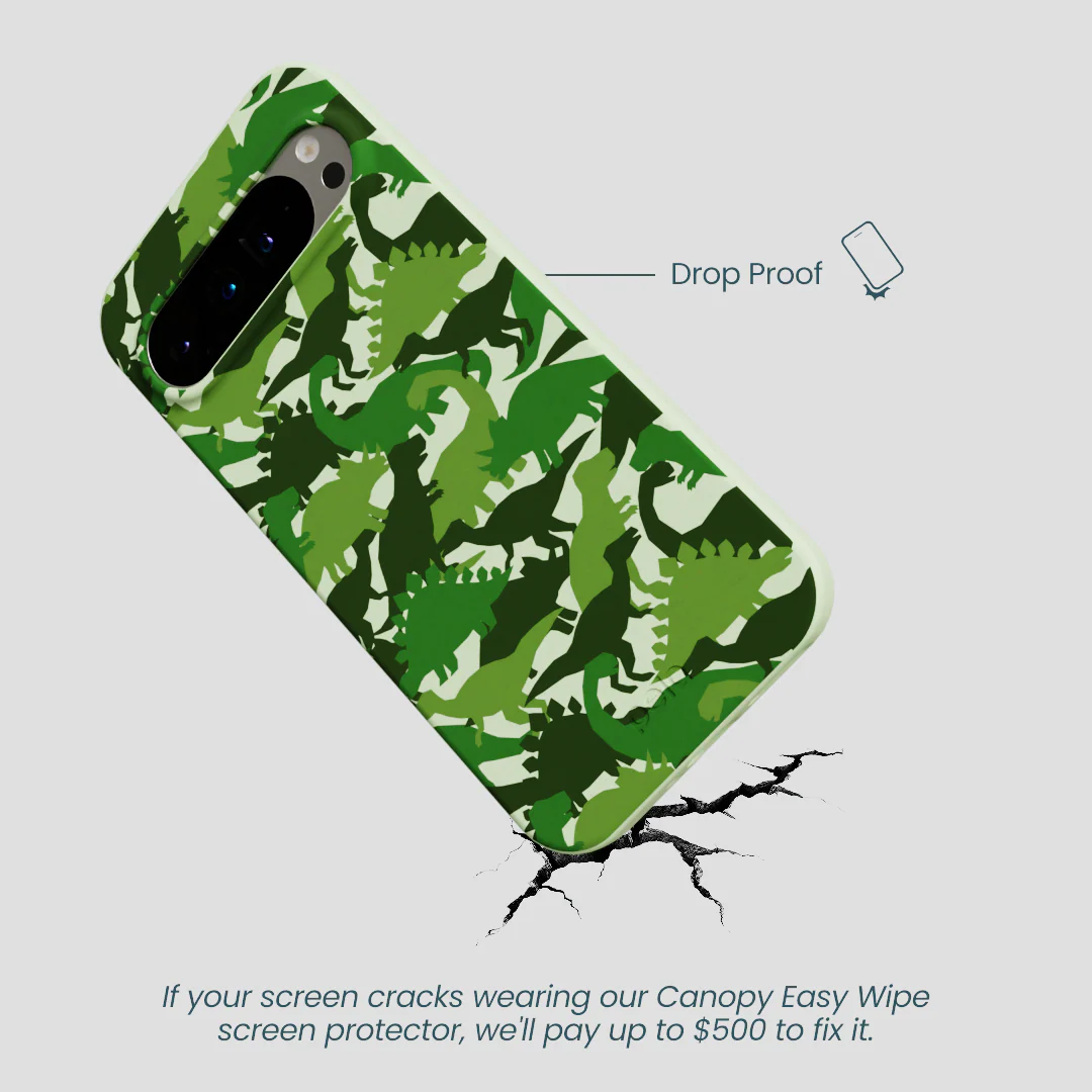 Sage Green Dino Camo Google Pixel 9 Pro XL Case - Image 4