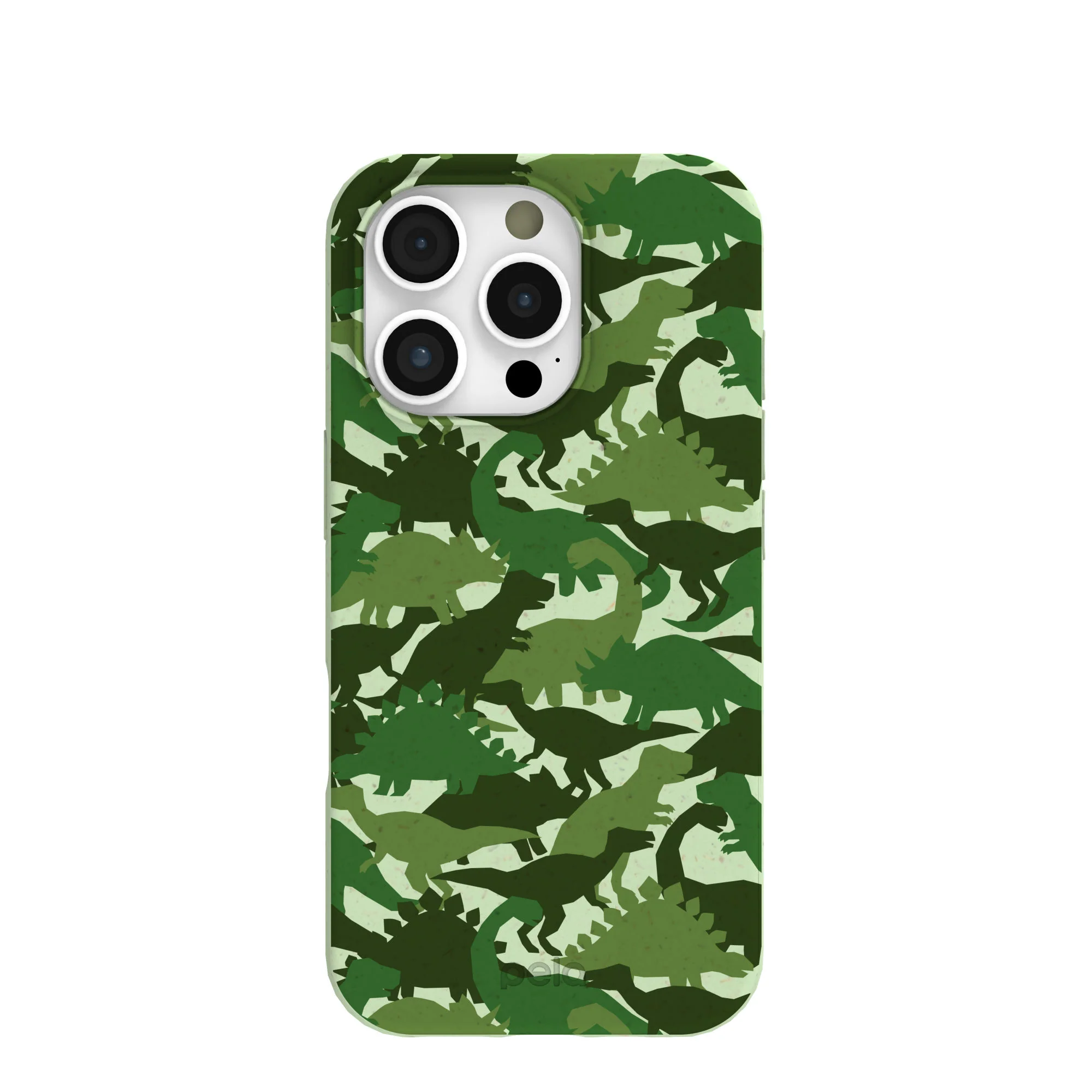 Sage Green Dino Camo iPhone 16 Pro Case