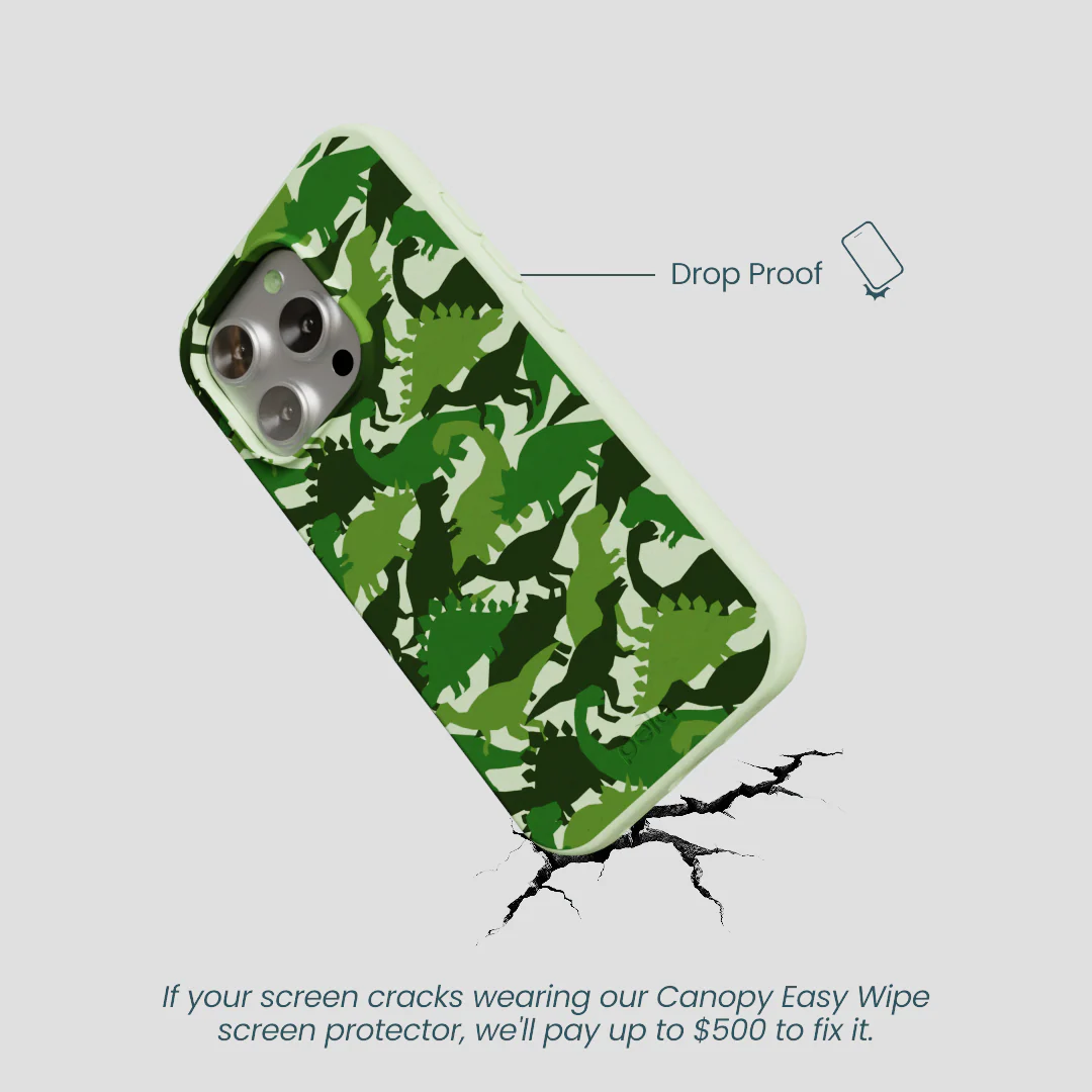 Sage Green Dino Camo iPhone 16 Pro Case - Image 5