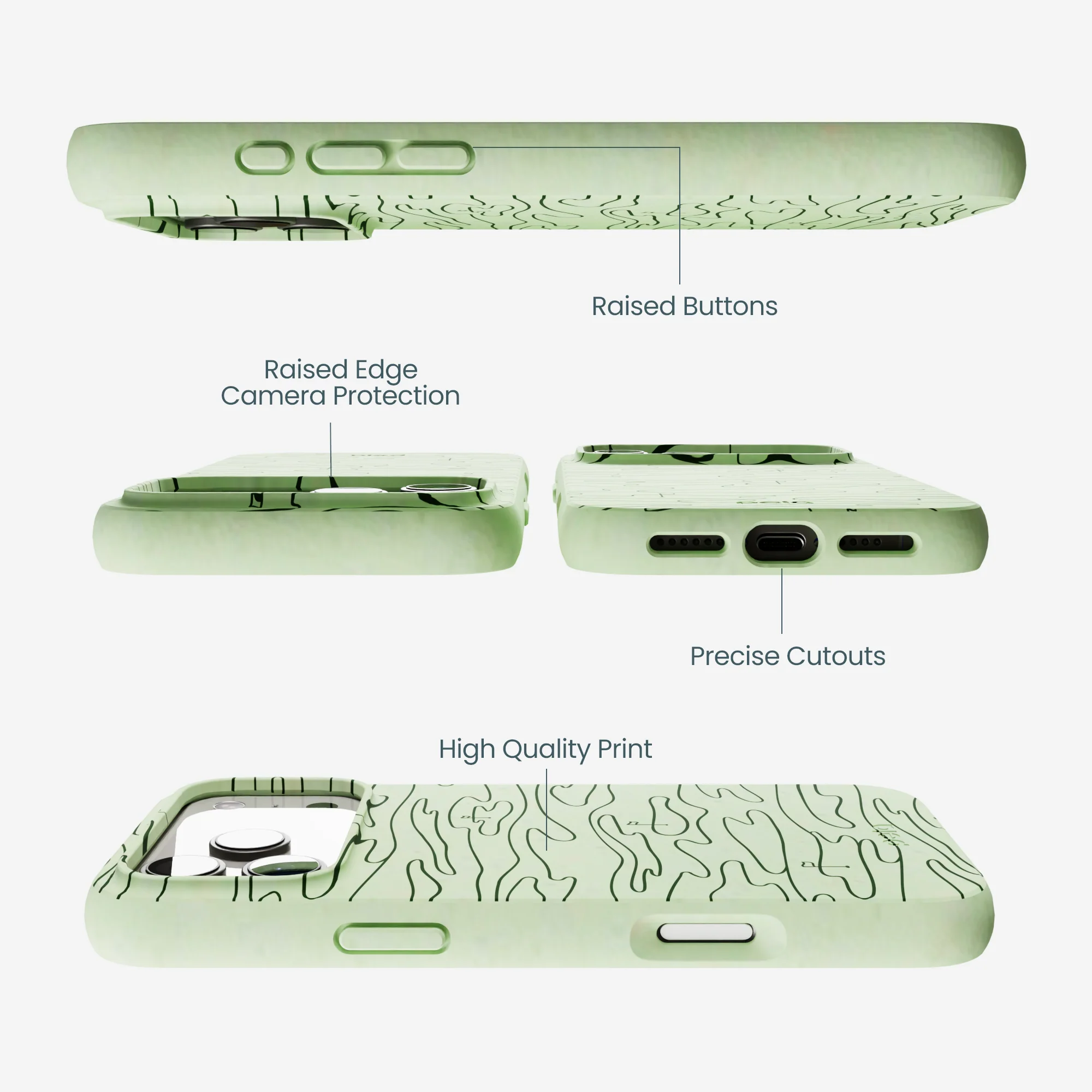 Sage Green Fairway iPhone 17 Pro Max Case - Image 3
