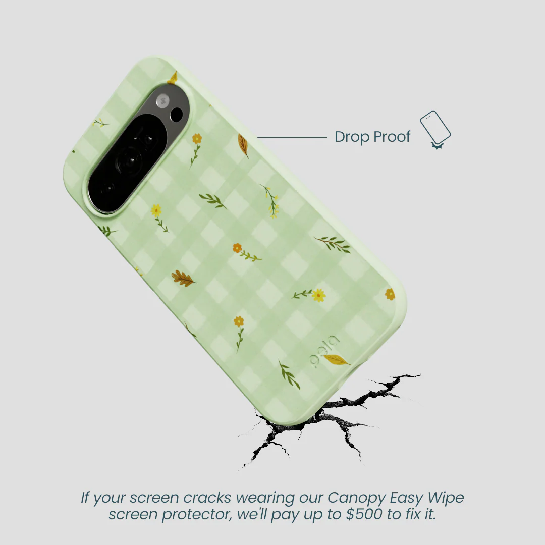Sage Green Fall Gingham Google Pixel 10/10 Pro Case - Image 5