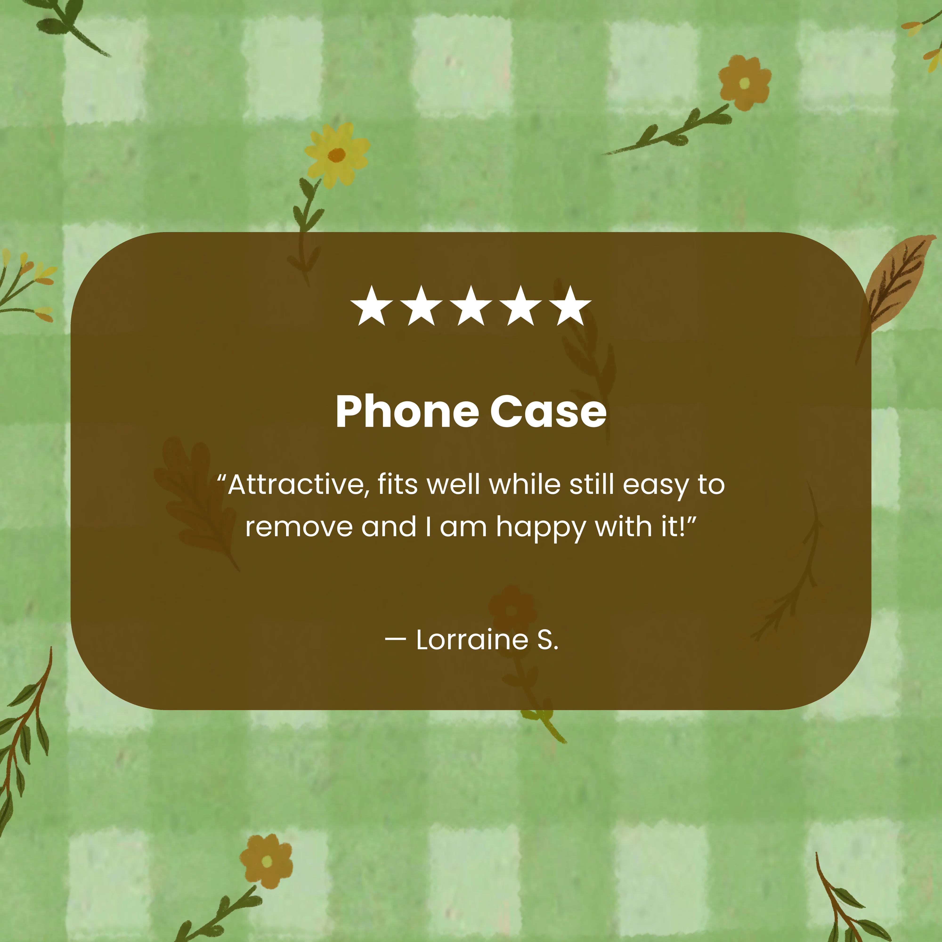Sage Green Fall Gingham iPhone 17 Pro Case - Image 7