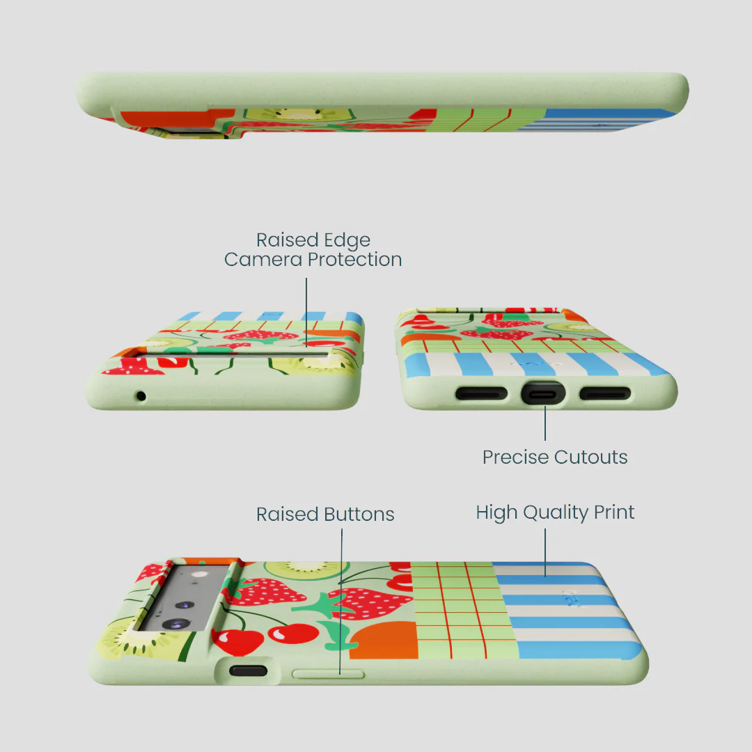 Sage Green Fresh Picnic Google Pixel 6a Case - Image 3