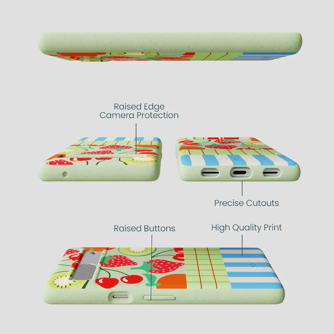 Sage Green Fresh Picnic Google Pixel 7a Case - Image 3