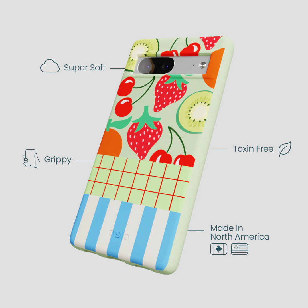 Sage Green Fresh Picnic Google Pixel 7a Case - Image 4