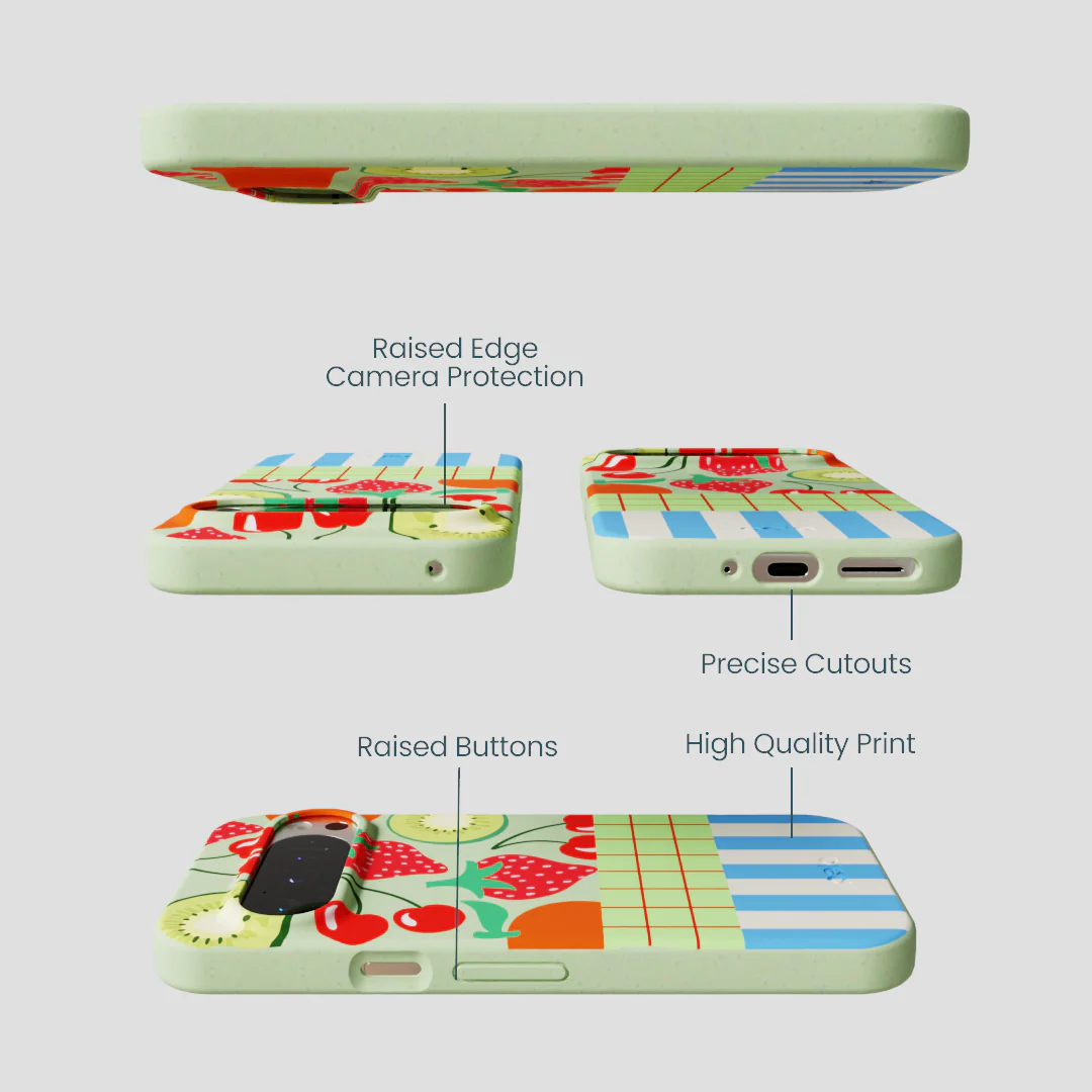 Sage Green Fresh Picnic Google Pixel 9/9 Pro Case - Image 3