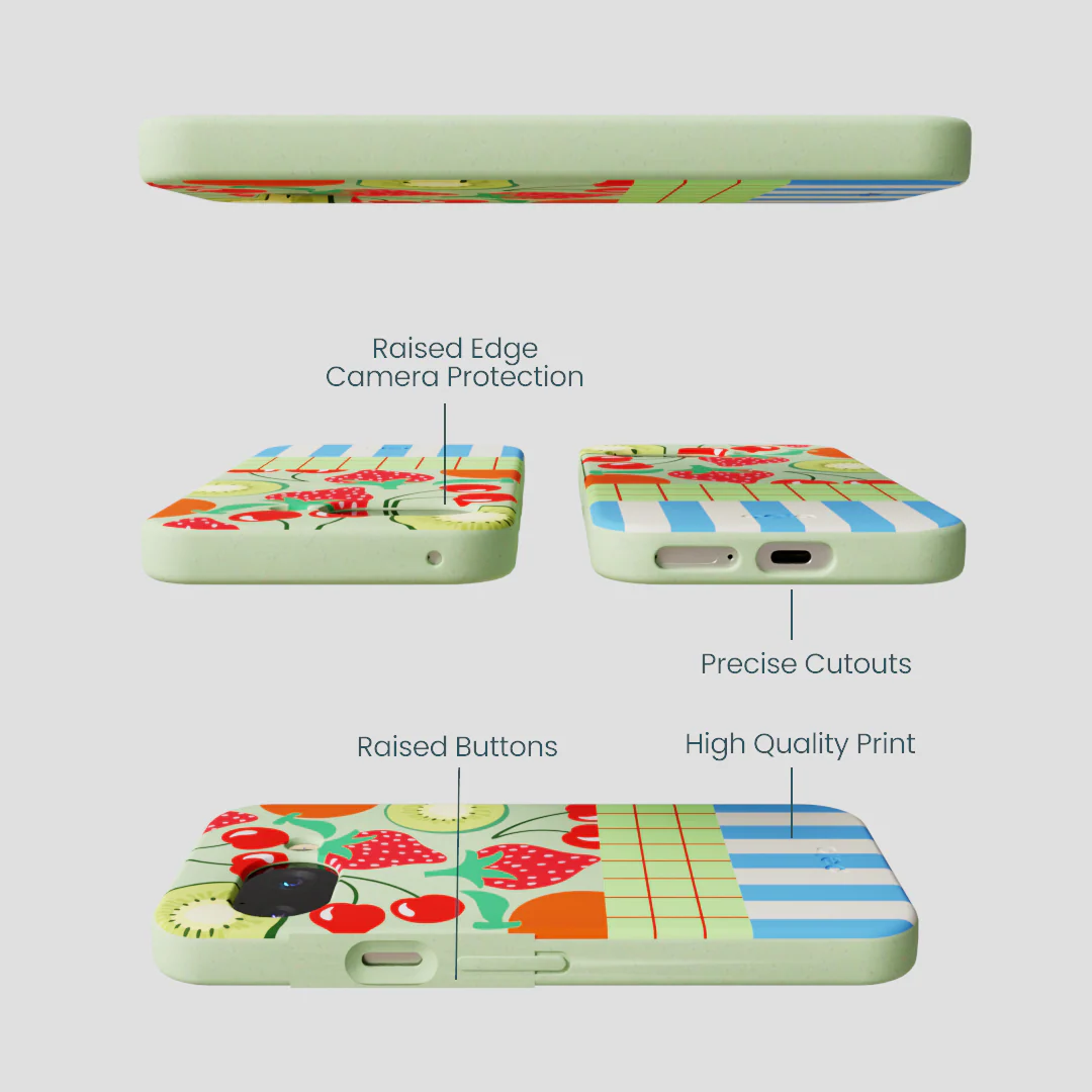 Sage Green Fresh Picnic Google Pixel 9a Case - Image 3