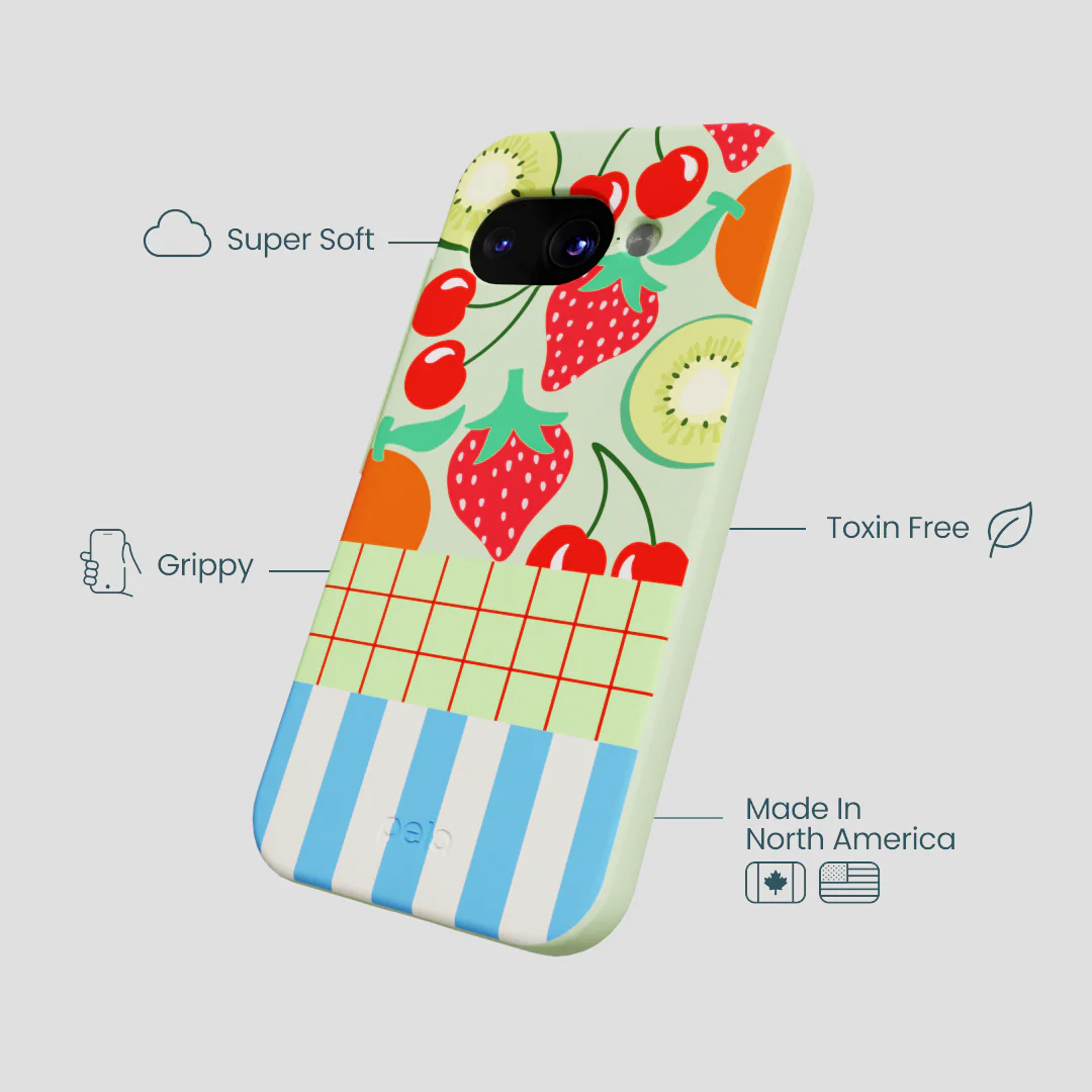 Sage Green Fresh Picnic Google Pixel 9a Case - Image 4