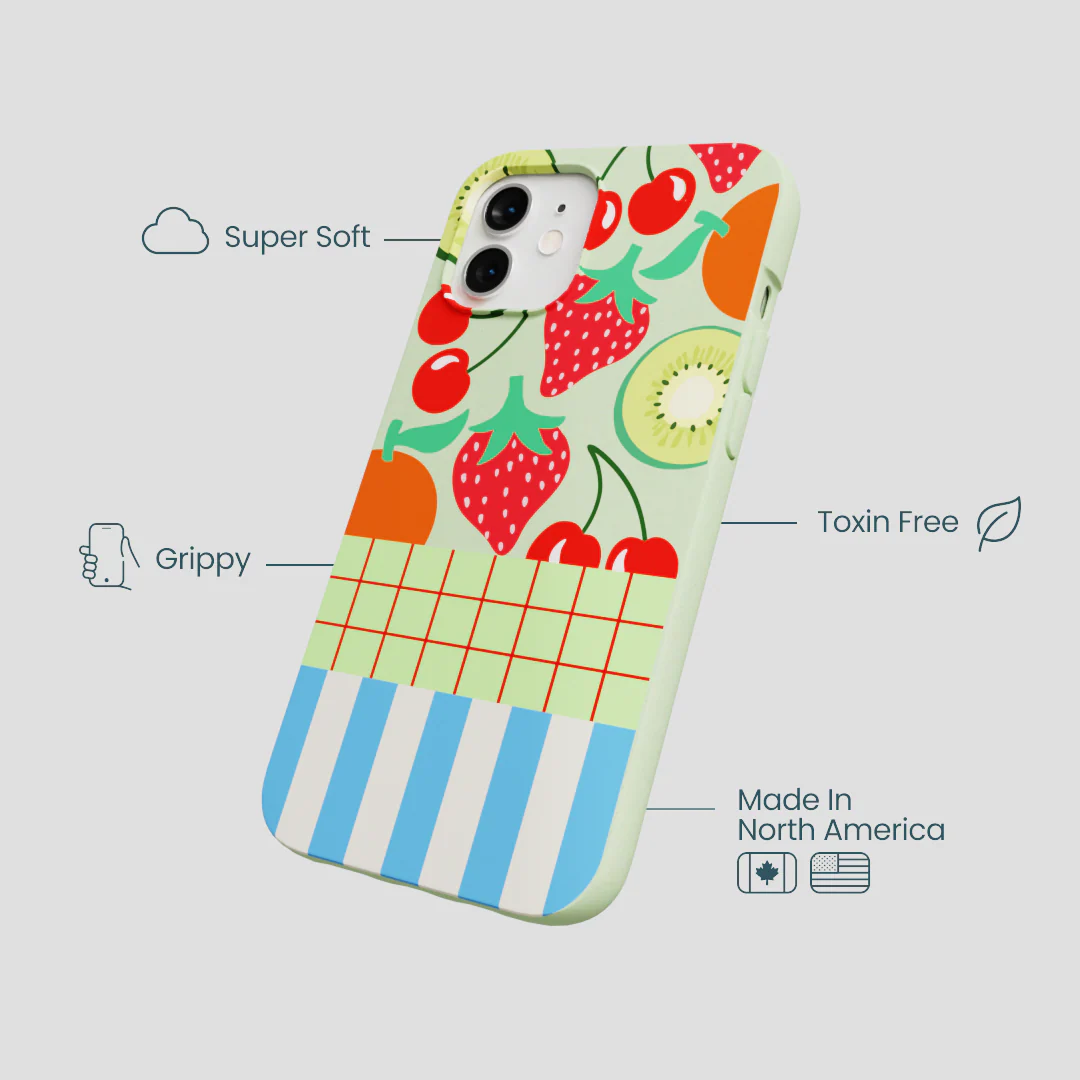 Sage Green Fresh Picnic iPhone 12/ iPhone 12 Pro Case - Image 4