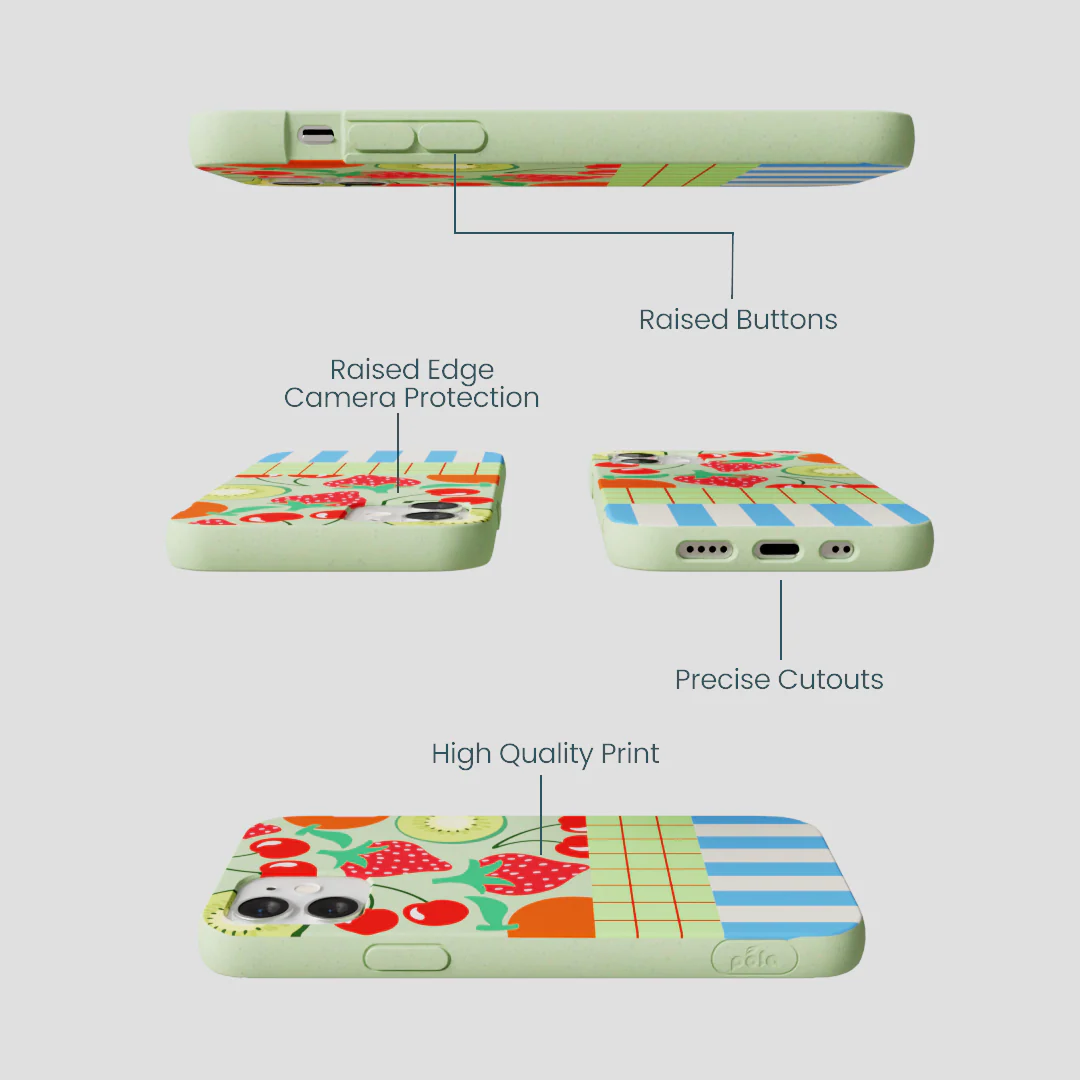 Sage Green Fresh Picnic iPhone 12 Mini Case - Image 3