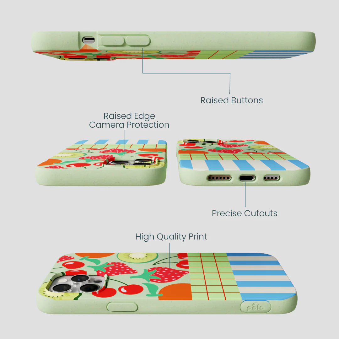 Sage Green Fresh Picnic iPhone 12 Pro Max Case - Image 3