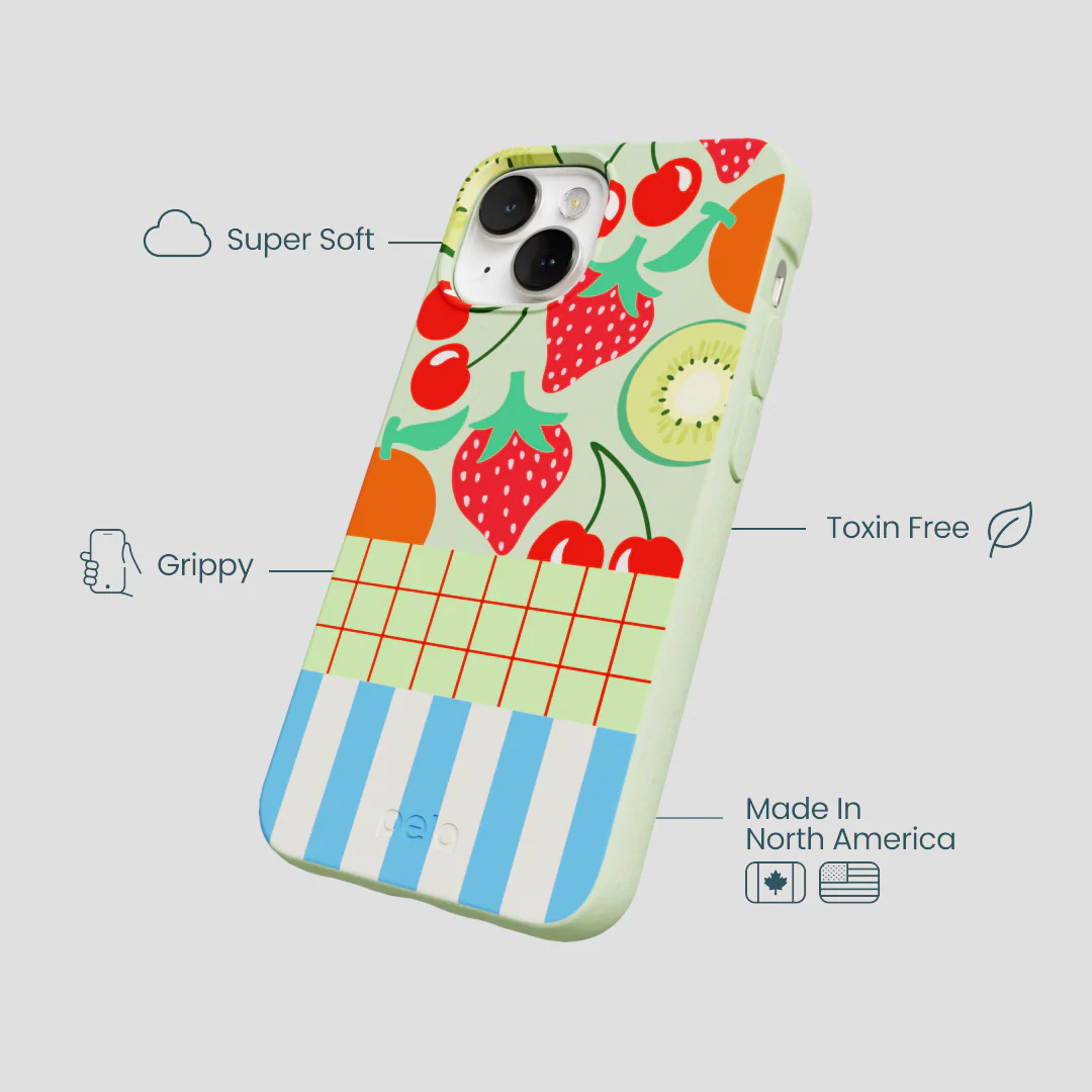 Sage Green Fresh Picnic iPhone 13 Case - Image 4