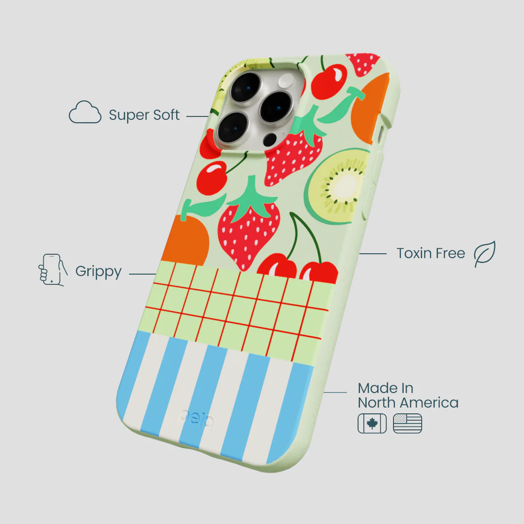 Sage Green Fresh Picnic iPhone 14 Pro Max Case - Image 4