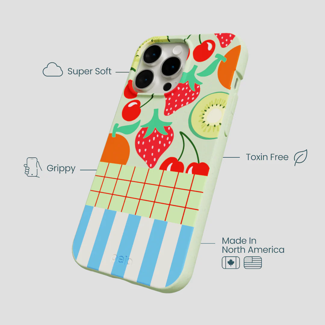 Sage Green Fresh Picnic iPhone 15 Pro Max Case - Image 4
