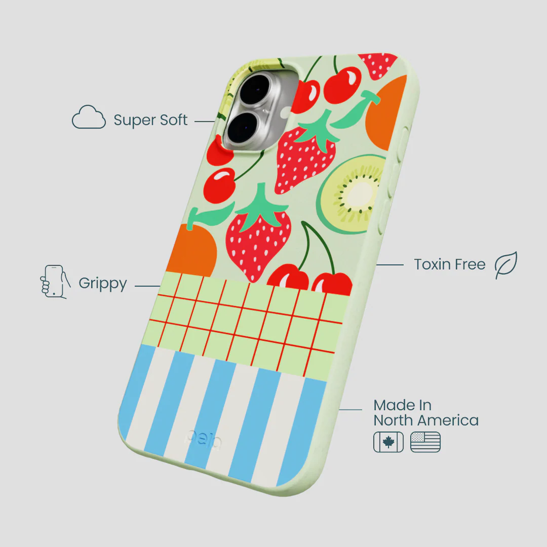 Sage Green Fresh Picnic iPhone 16 Plus Case - Image 4