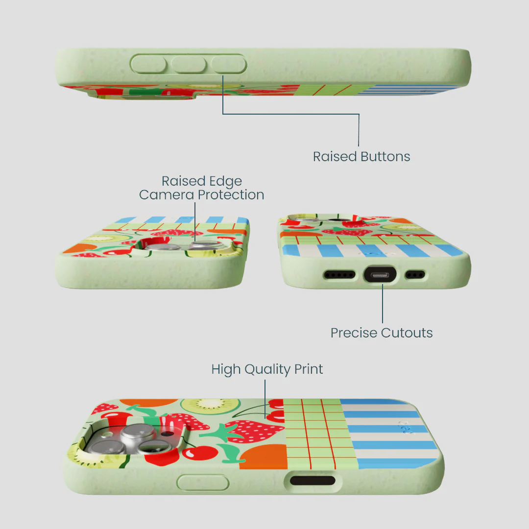 Sage Green Fresh Picnic iPhone 16 Pro Case - Image 3