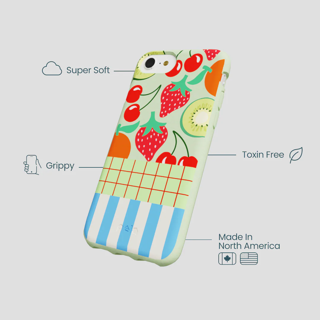 Sage Green Fresh Picnic iPhone 6/6s/7/8/SE Case - Image 4