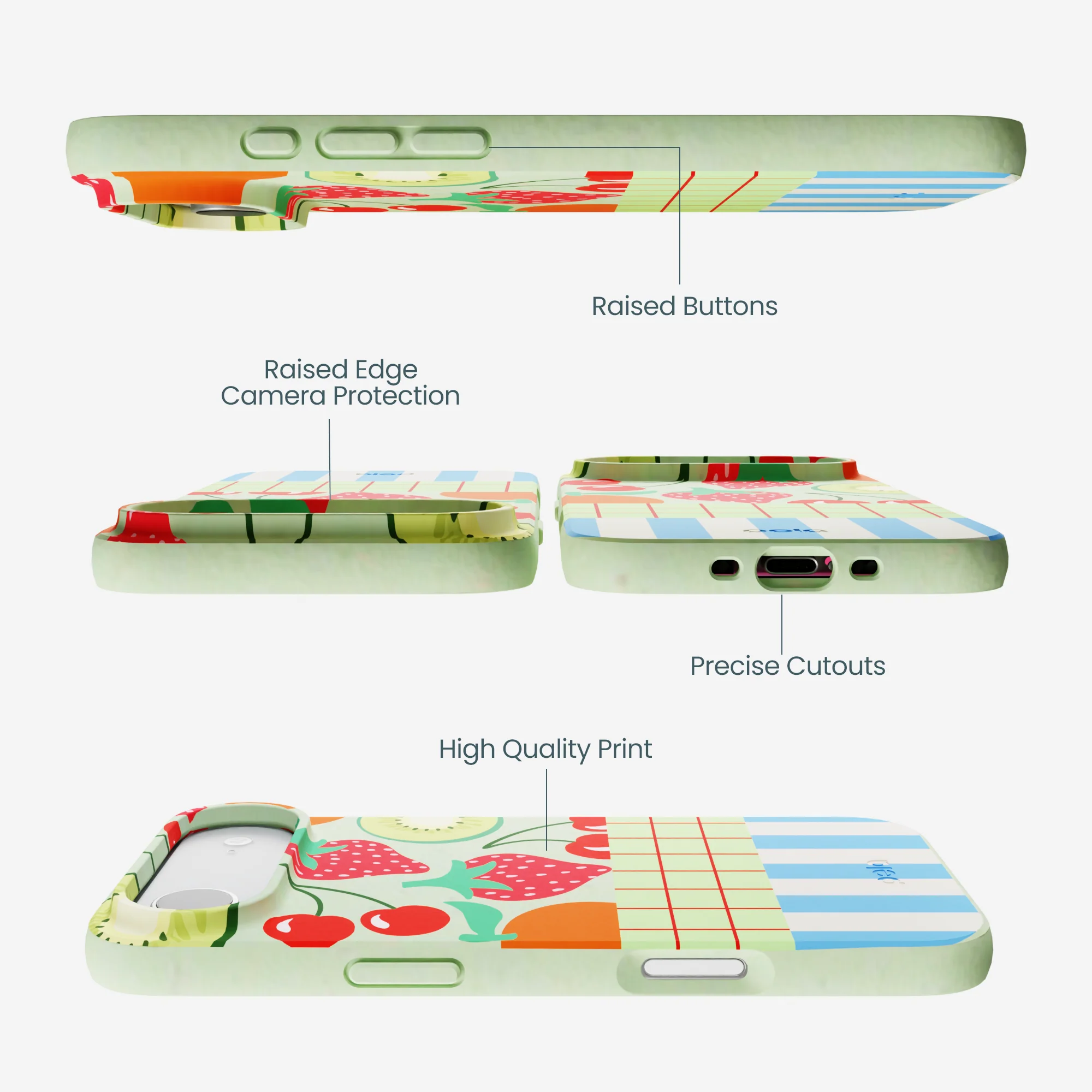 Sage Green Fresh Picnic iPhone Air Case - Image 3