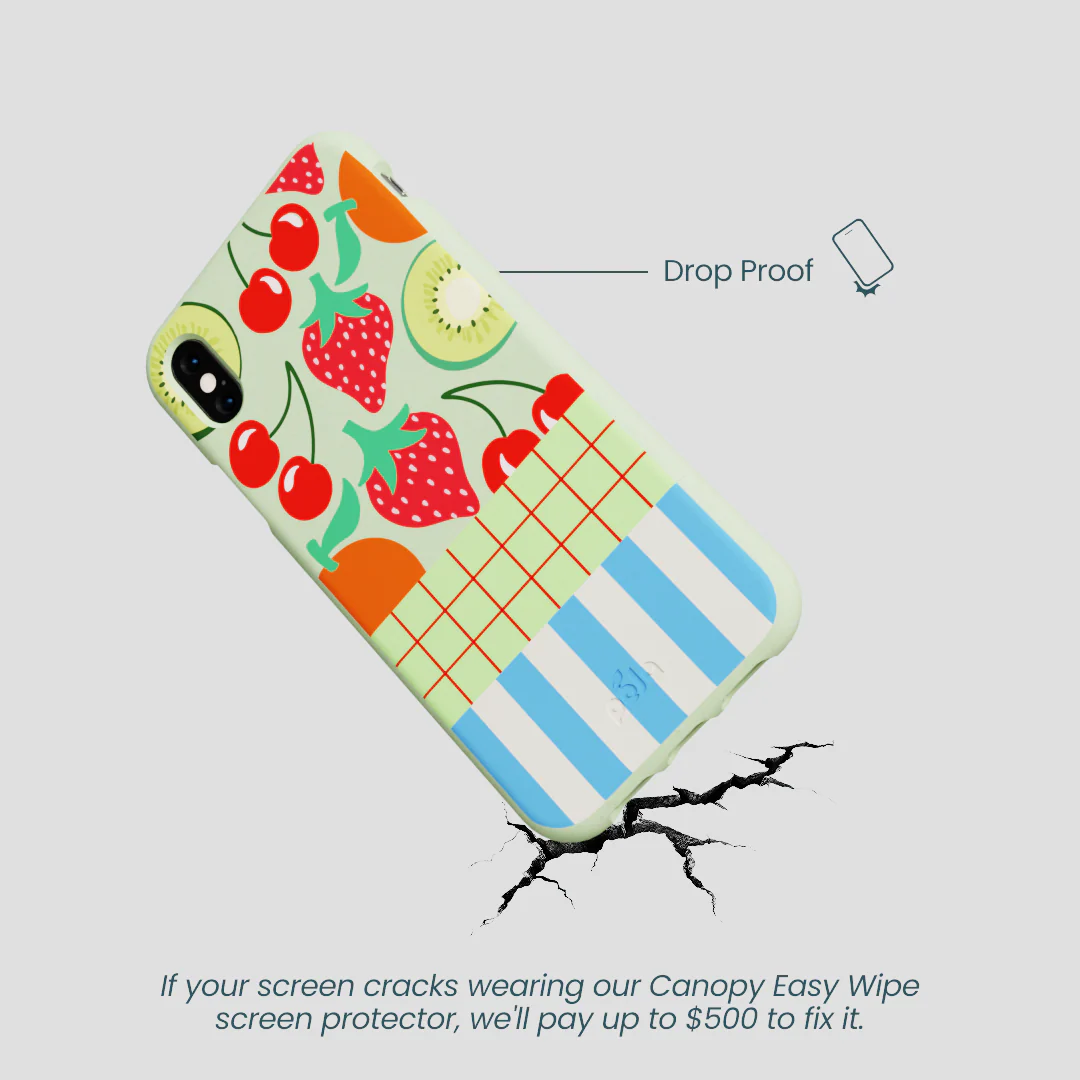Sage Green Fresh Picnic iPhone XR Case - Image 5