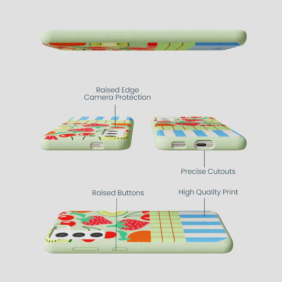 Sage Green Fresh Picnic Samsung Galaxy S22 Case - Image 3