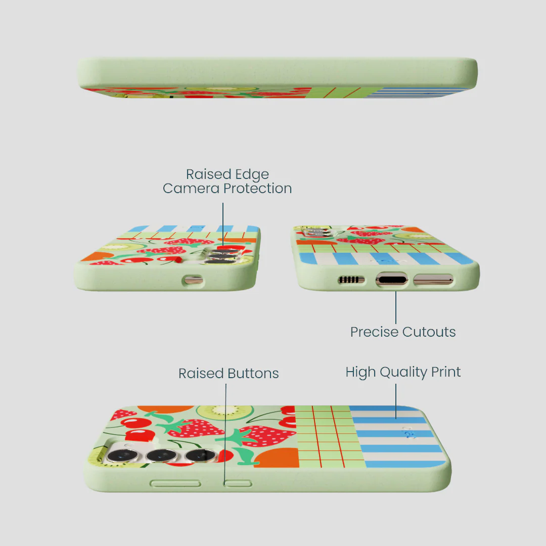 Sage Green Fresh Picnic Samsung Galaxy S23 Case - Image 3