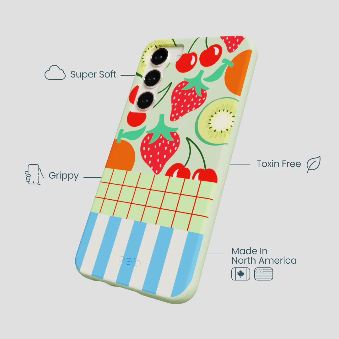 Sage Green Fresh Picnic Samsung Galaxy S23+(Plus) Case - Image 4