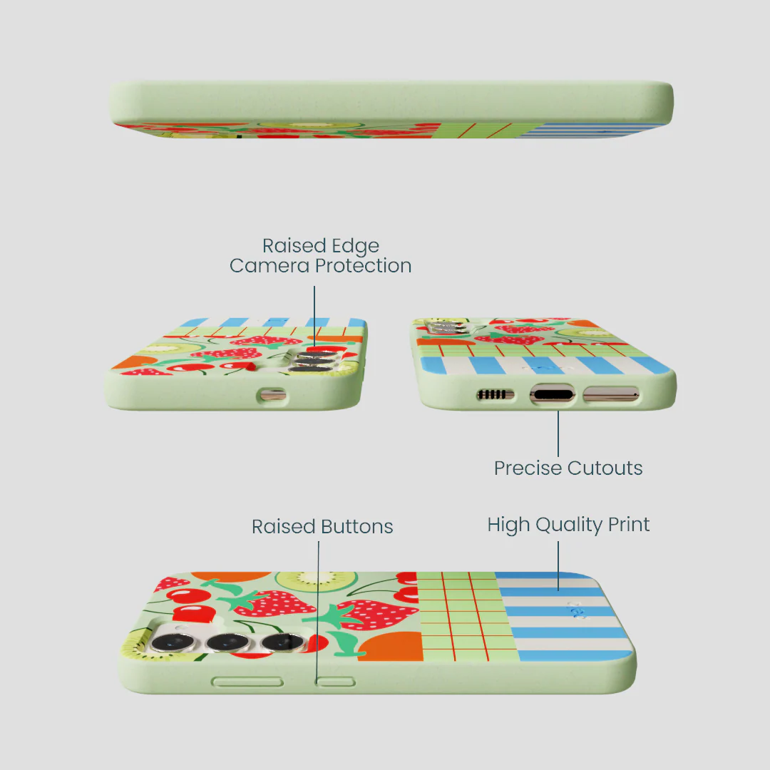 Sage Green Fresh Picnic Samsung Galaxy S24 Case - Image 3